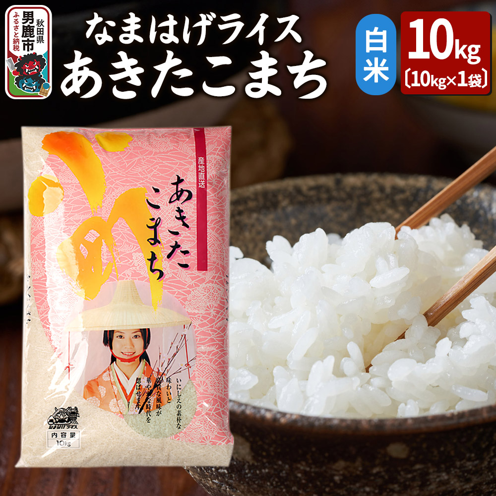 令和6年産『なまはげライス』あきたこまち 白米 10kg 吉運商店 秋田県 男鹿市 お米 お弁当 おにぎり秋田県男鹿市26200米・パン白米