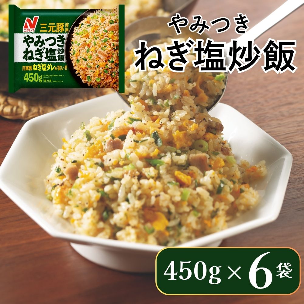 K239 ニチレイフーズ やみつきねぎ塩炒飯 450g 6袋千葉県船橋市14000鍋セット・総菜・加工食品