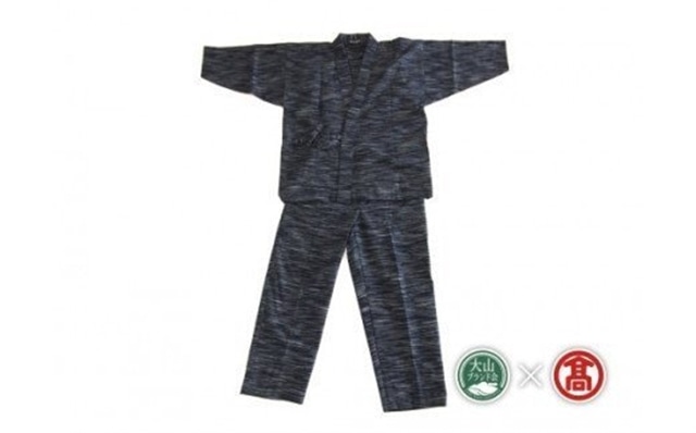 <ごとう絣店>弓浜絣 作務衣 上下セット(大山ブランド会)米子高島屋 1112-AK6 0374鳥取県江府町1112000衣類・装飾品・工芸品その他 装飾品・工芸品