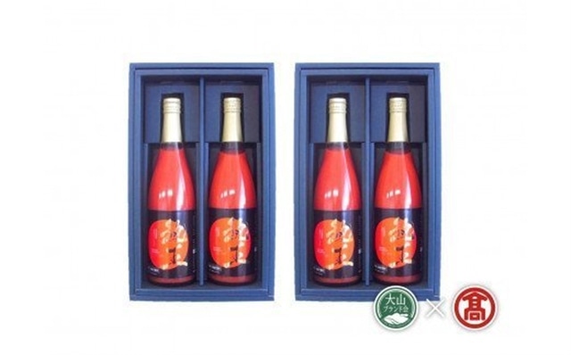 <日南トマト加工>熟王トマトジュース 720ml×4本セット(大山ブランド会)無添加 米子高島屋 38-BF2 0422鳥取県江府町38000お茶・飲料果汁・野菜飲料