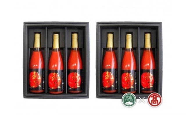 <日南トマト加工>熟王トマトジュース 720ml×6本セット(大山ブランド会)無添加 米子高島屋 56-BF3 0423鳥取県江府町56000お茶・飲料果汁・野菜飲料