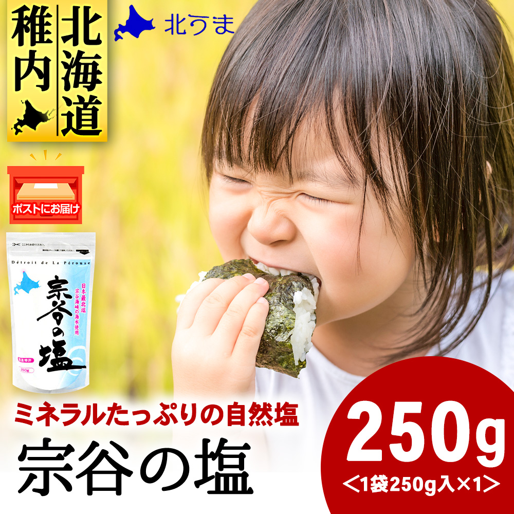 宗谷の塩250g×1袋北海道稚内市4000調味料・油塩・胡椒・砂糖
