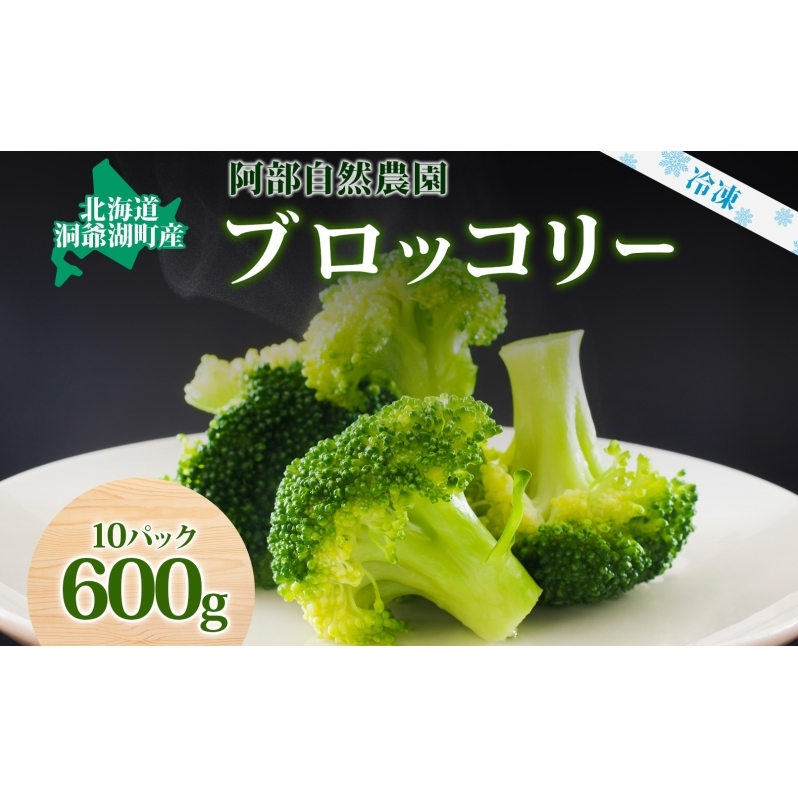 北海道 洞爺湖町産 ブロッコリー 計600g 60g 10袋 野菜 冷凍野菜 小分け 時短 簡単 調理 阿部自然農園 冷凍 北海道産 カット済み 一人暮らし  洞爺湖町 北海道洞爺湖町12000野菜・きのこその他