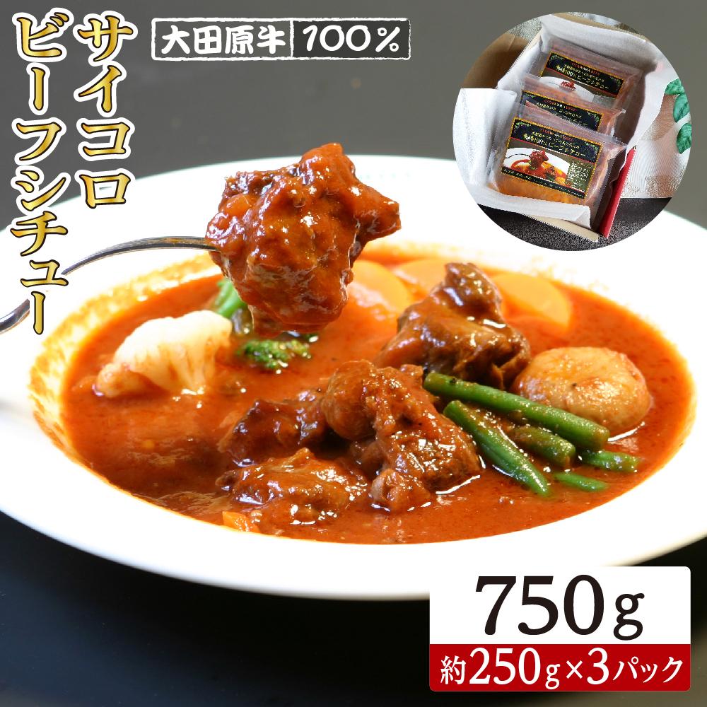 大田原牛 100% サイコロビーフシチュー 3パックセット | レトルト シチュー 和牛 牛肉 ビーフ 高級栃木県大田原市17000鍋セット・総菜・加工食品総菜