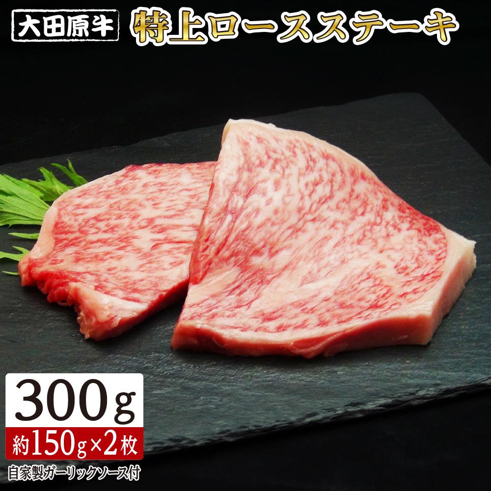大田原牛 特上ロース ステーキ 2枚セット | ブランド牛 和牛 牛肉  高級 ロース 300g栃木県大田原市74000肉牛肉