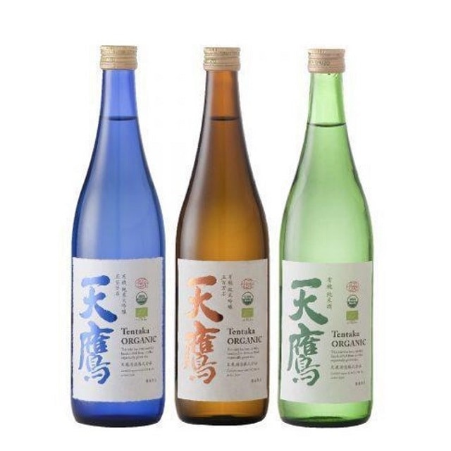 有機日本酒飲み比べセット(有機純米天鷹、有機純米吟醸天鷹五百万石、有機純米大吟醸天鷹五百万石)酒 お酒 純米大吟醸 大吟醸 栃木県 大田原市 地酒栃木県大田原市28000酒・ア
