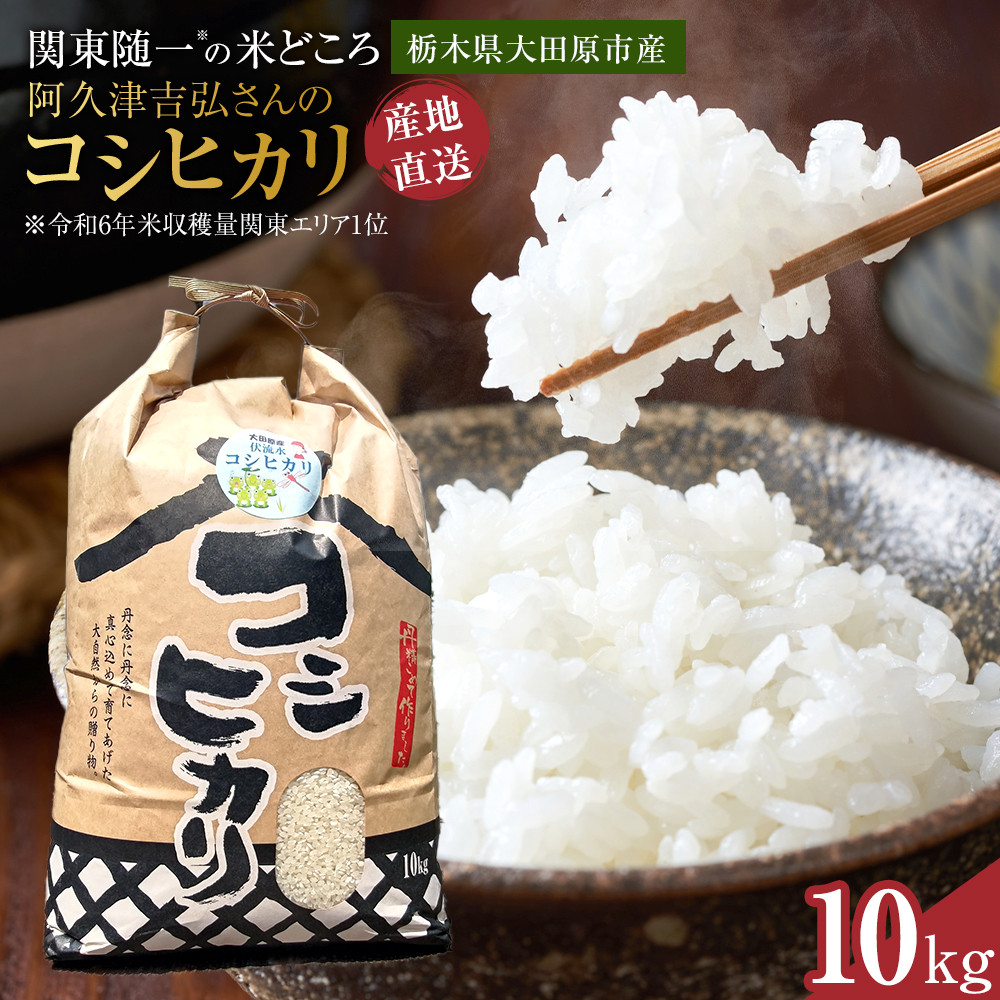 【令和7年産新米 先行予約受付】≪9〜10月発送≫阿久津吉弘さんのコシヒカリ白米10キロ | お米 新米 10Kg 米 産地直送 産直 栃木県 大田原市栃木県大田原市27000米・パン白米