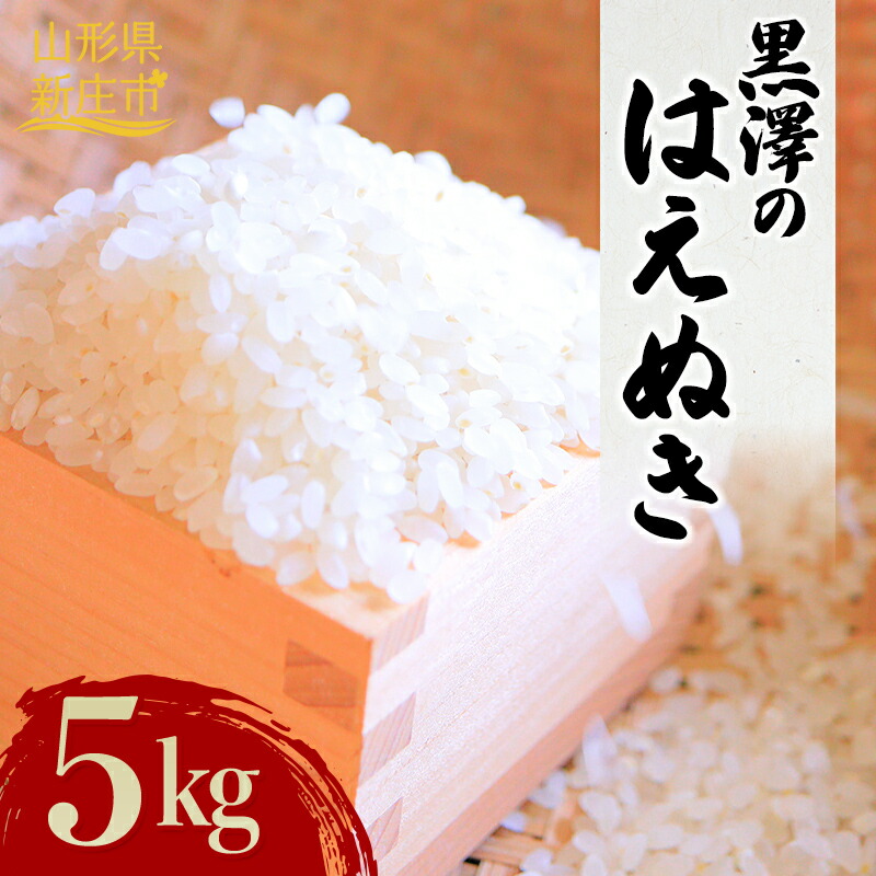 【先行予約】 令和7年産 黒澤のはえぬき 5kg 米 お米 おこめ 山形県 新庄市 F3S-2079山形県新庄市13000米・パン白米