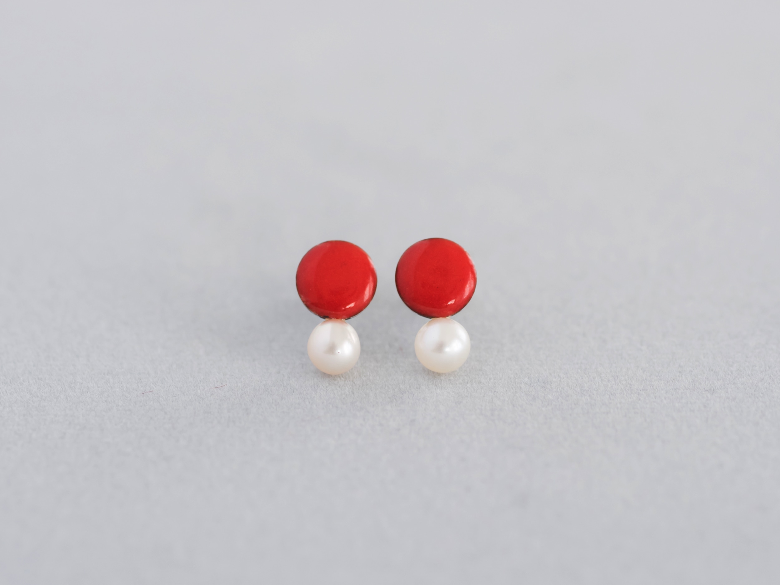 Kenichi Kondo パール付き七宝ピアス・丸埼玉県北本市60000衣類・装飾品・工芸品アクセサリー