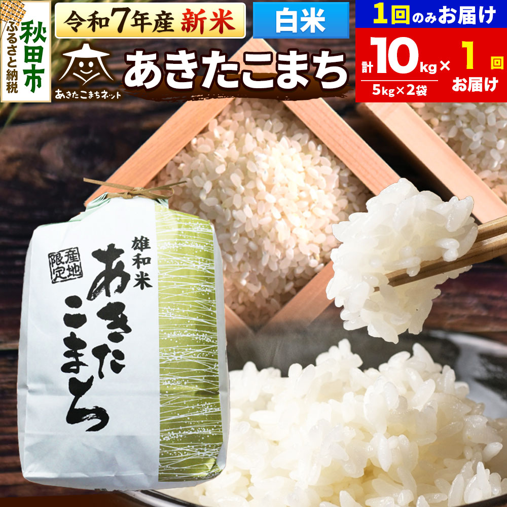 《令和7年産 新米受付》あきたこまち 清流米 10kg(5kg×2袋)【白米】 秋田市雄和産秋田県秋田市44500米・パン白米
