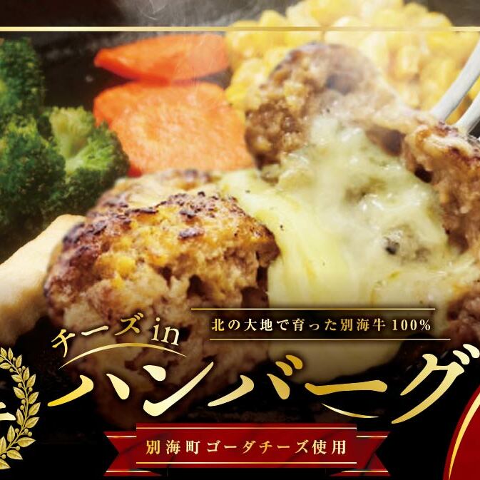 チーズインハンバーグ(120g×15個)北海道別海町40000肉