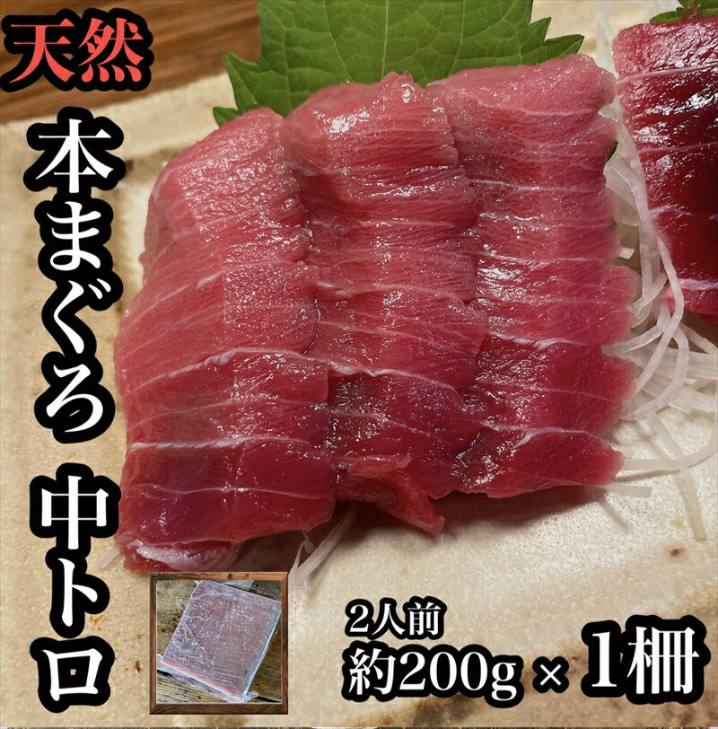 貴重な天然本鮪 中トロ 約200g 1柵 約2人前●くどくない上質な脂が美味しい!【とろ マグロ 惣菜 海鮮 お取り寄せ 御中元 お中元 お歳暮 父の日 母の日 贈り物 日本酒 焼酎】【神奈川県小田