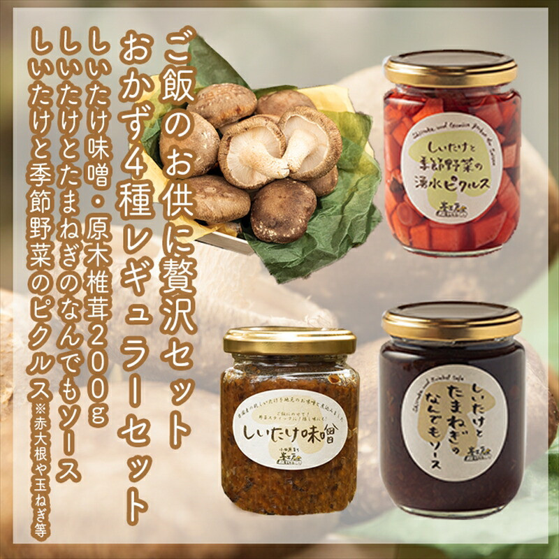 ご飯のお供に贅沢セットA。おかず4種レギュラーセット【家庭用 自宅用 贈答品 贈答用 ギフト お取り寄せ お中元 お歳暮 贈り物 お祝い 神奈川県 小田原市 】神奈川県小田原市18000野菜・き