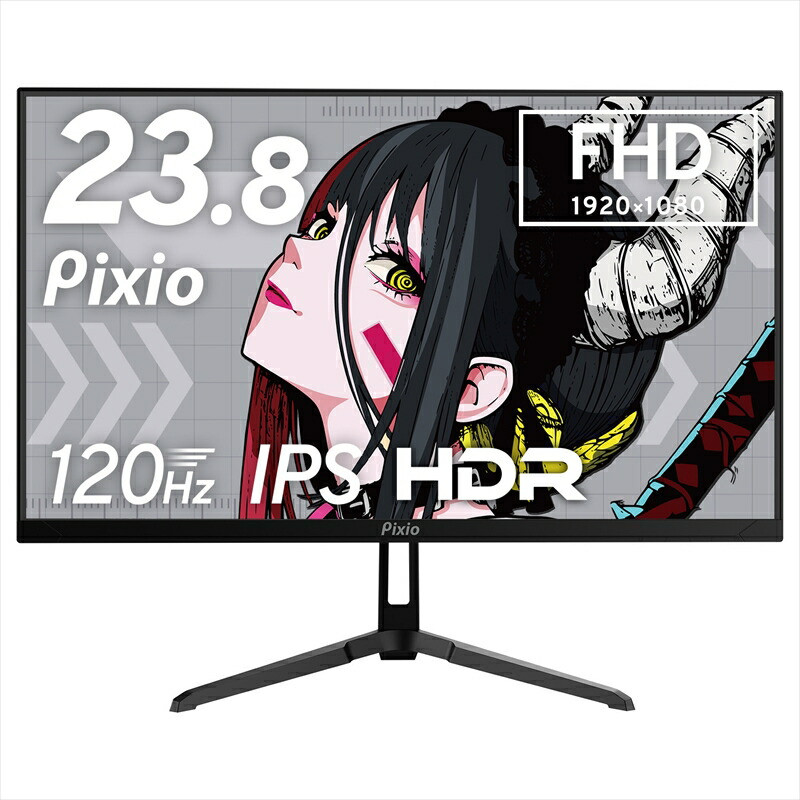 Pixio Q[~Oj^[ 23.8C` FHD 120Hz IPS ubN/ PX246WAVE_ސ쌧cs80000dip\REӋ@