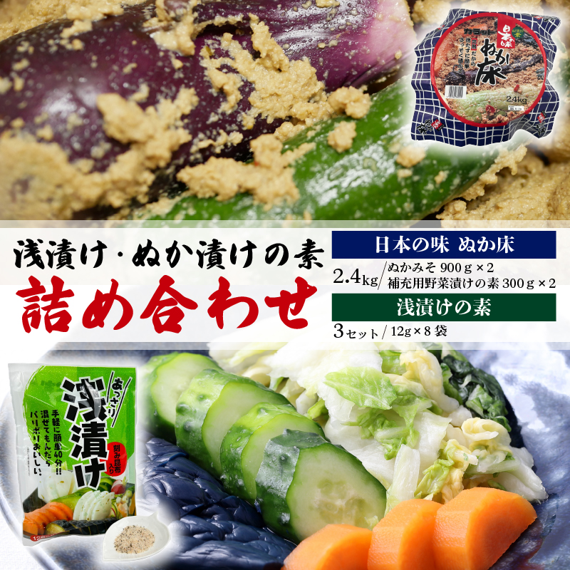 浅漬け ぬか漬け の 素 セット 浅漬け の 素 72 袋 ぬかみそ 2.4 kg 簡単 個包装 容器 付き ぬか床 完熟 発酵 食品 旨味 唐辛子 刻み 昆布静岡県沼津市13000鍋セット・総菜・加工食品漬物・梅干・