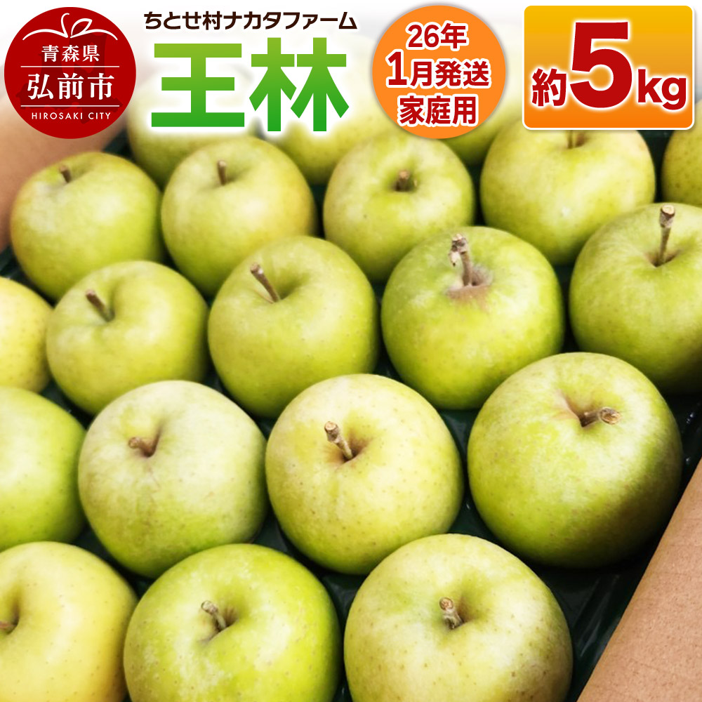 【26年1月発送】りんご【家庭用】王林 約5kg青森県弘前市13000果物・フルーツりんご・梨