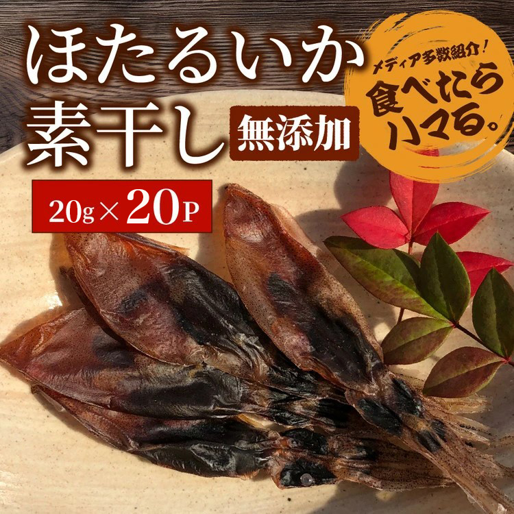 ホタルイカ素干400g(20g×20袋):浜浦水産シェアセット ※北海道、沖縄、離島への配送不可富山県魚津市38000魚介・海産物その他 魚介・海産物