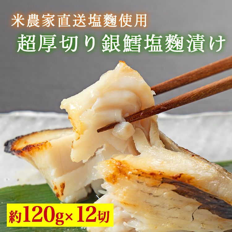 超厚切り銀鱈塩麹漬 12切入 ※北海道・沖縄・離島への配送不可富山県魚津市36000魚介・海産物