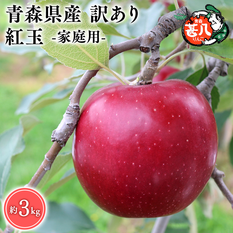 10月発送 訳あり 家庭用 甚八りんご紅玉3kg 【マルジンサンアップル 10月 青森県産 平川市 りんご 紅玉 3kg 訳あり 家庭用】青森県平川市12000果物・フルーツりんご・梨