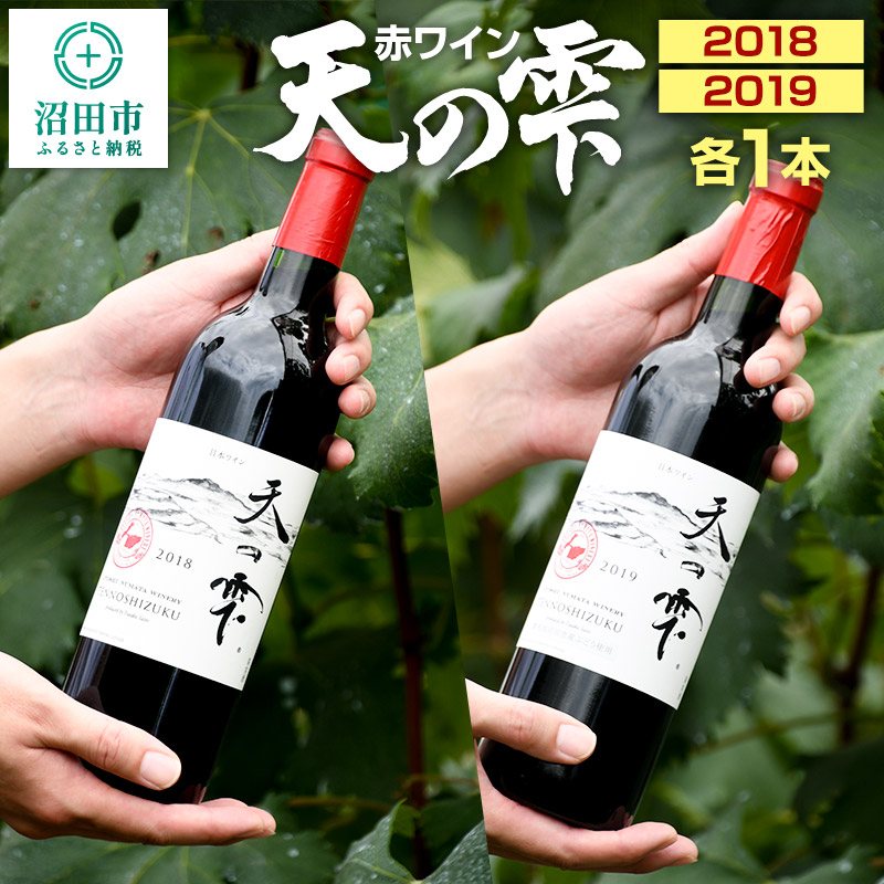 天の雫 赤ワイン2本セット(2018・2019)各720ml群馬県沼田市30000酒・アルコールワイン