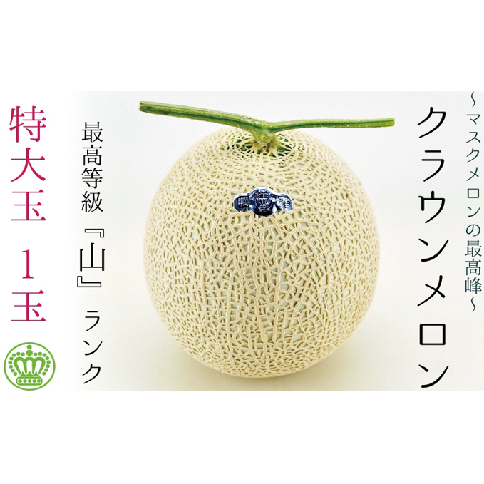 クラウンメロン(山級)特大玉  1玉 ギフト箱入り 静岡県袋井市25000果物・フルーツメロン・スイカ