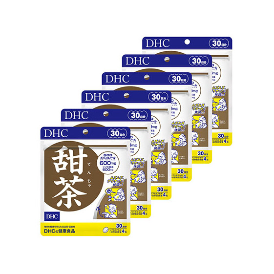 サプリ DHC 甜茶 30日分×6個 セット サプリメント イチョウ葉 イチョウ葉エキス シソの実 健康 美容 静岡 静岡県袋井市22000鍋セット・総菜・加工食品その他 鍋セット・総菜・加工食品