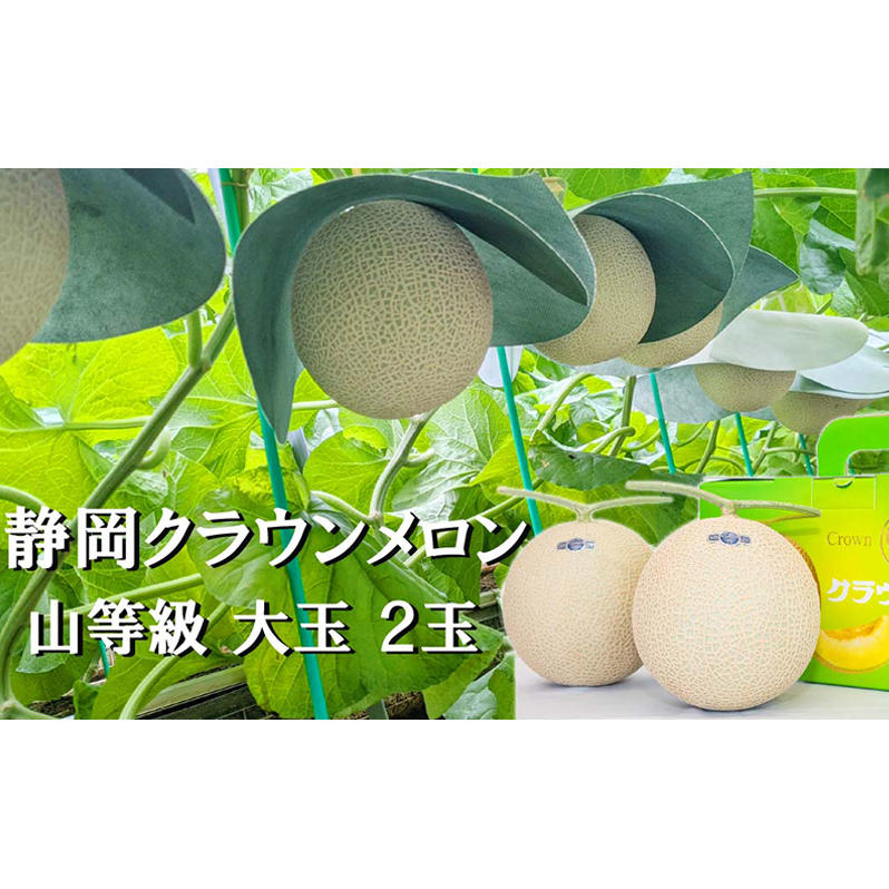 クラウンメロン山等級1.4kg前後 2玉入り 果物 メロン青肉 フルーツ デザート 高級メロンブランド 高級メロン ブランドメロン 静岡県袋井市64000果物・フルーツメロン・スイカ