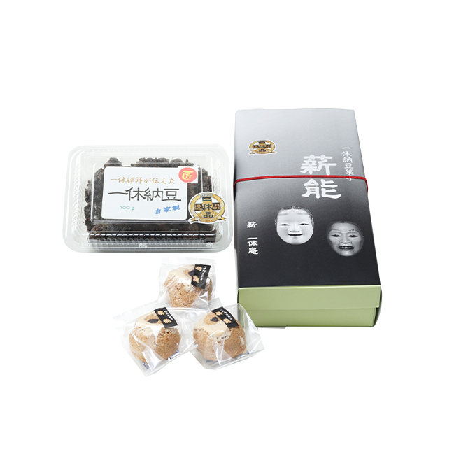 一休納豆と一休納豆饅頭つめあわせ(一休納豆100g、一休納豆饅頭6個入) 和菓子 スイーツ 加工食品 京都府京田辺市10000菓子・スイーツその他 和菓子