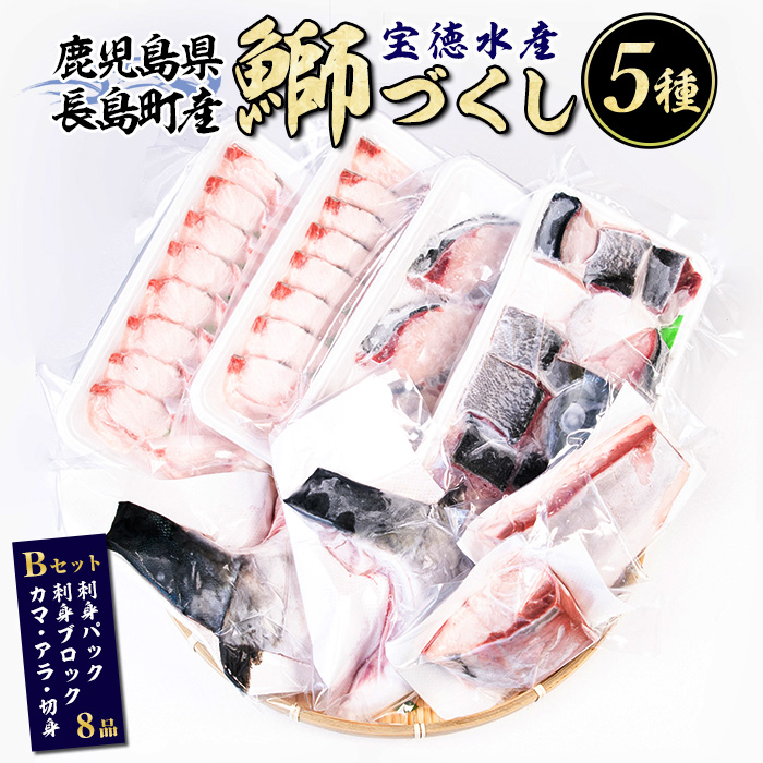 鹿児島県長島町産 鰤づくしBセット(全5種)国産 ぶり 急速冷凍【宝徳水産】_houtoku-1486鹿児島県長島町19000魚介・海産物