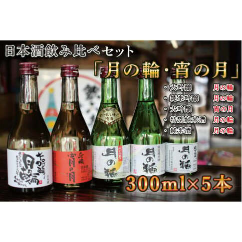 【月の輪】300mL飲み比べセット(300mL×5本) (AW009)岩手県紫波町18000酒・アルコール日本酒