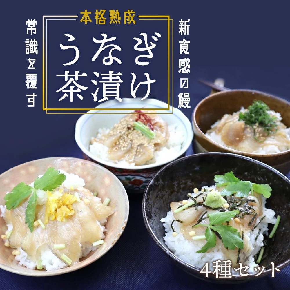 【4食セット】本格こだわり熟成/最高級うなぎ龍鰻茶漬けセット鹿児島県大崎町15000魚介・海産物うなぎ