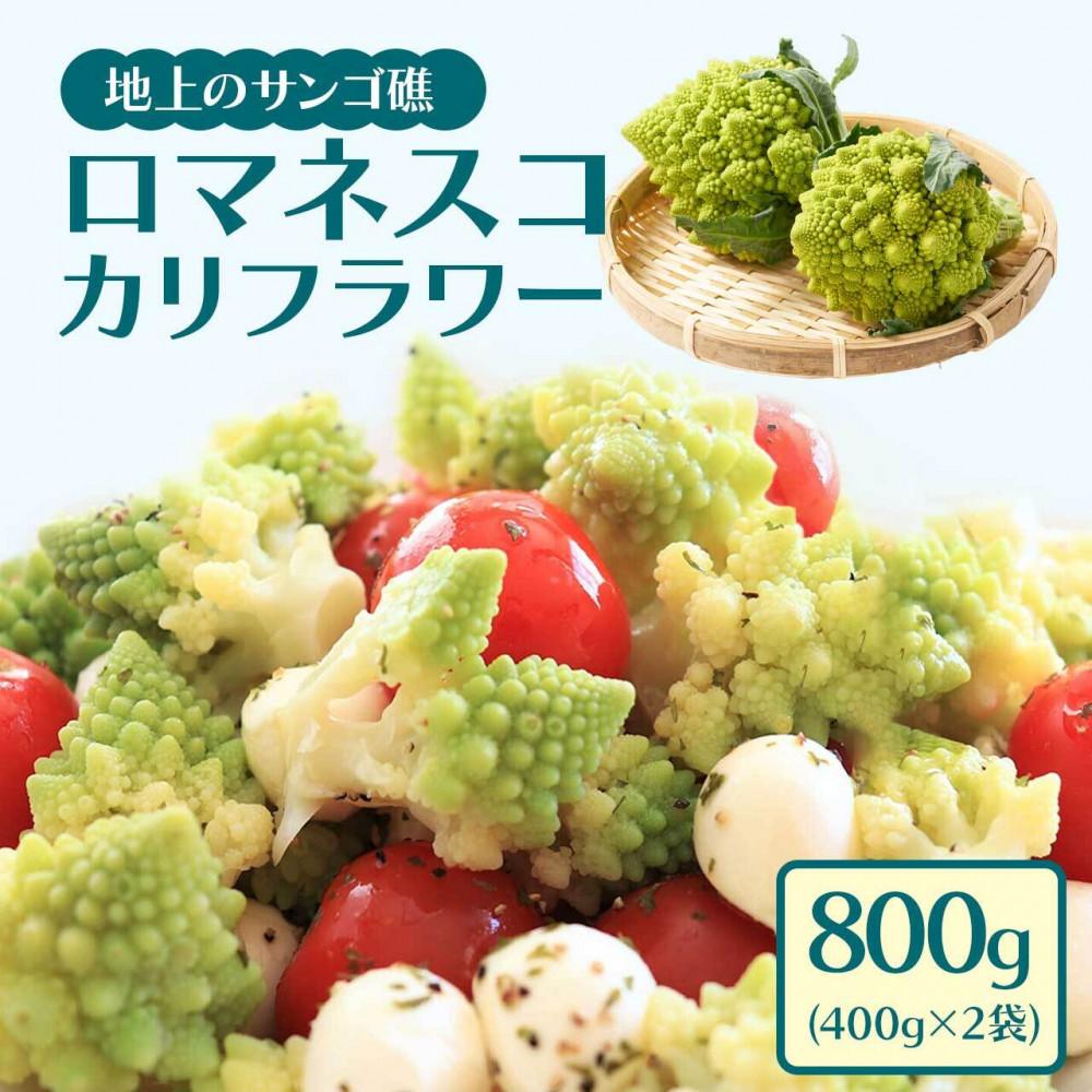 冷凍カットロマネスコカリフラワー 400g×2袋(800g)鹿児島県大崎町6000野菜・きのこその他 野菜