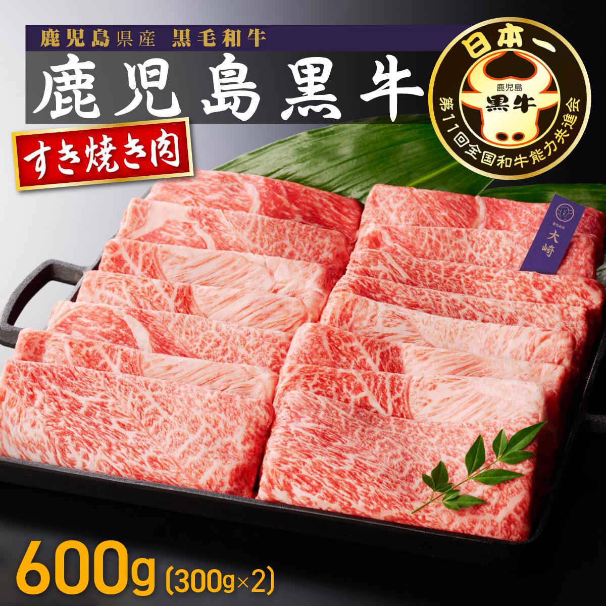 【D-401】鹿児島黒牛ウデスライスセット 2パック(600g)鹿児島県大崎町17000肉牛肉
