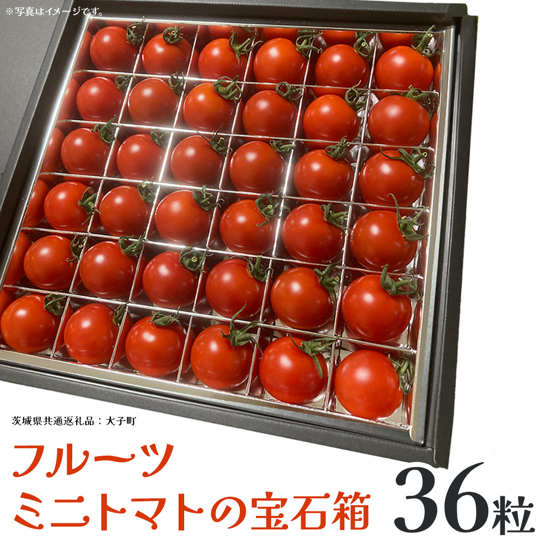 フルーツ ミニトマト の宝石箱 36粒 (茨城県共通返礼品:大子町) 野菜 フルーツ 旬 季節限定 期間限定茨城県牛久市25000野菜・きのこトマト