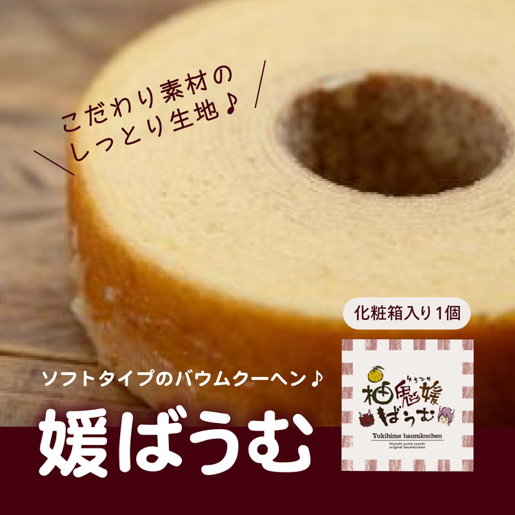 媛バウムクーヘン <洋菓子 菓子 デザート スイーツ ケーキ ギフト お土産  ソフト 愛媛県 鬼北町>愛媛県鬼北町8000菓子・スイーツその他 洋菓子