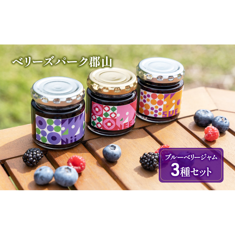 ブルーベリージャム3種セット 福島県郡山市6000鍋セット・総菜・加工食品ジャム・はちみつ