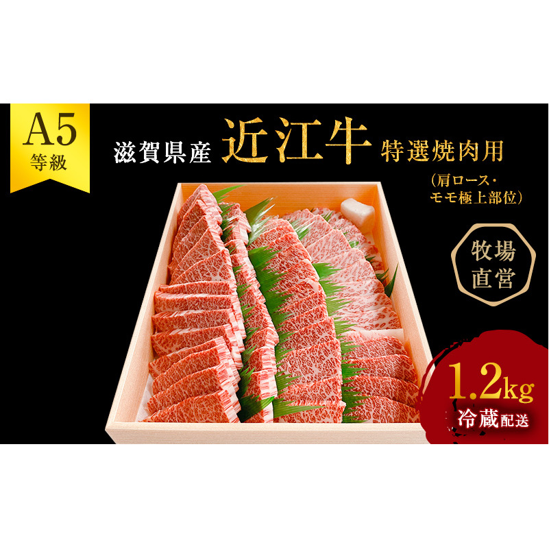 近江牛 特選 焼肉 約1.2kg A5 雌牛 西川畜産 牛肉 黒毛和牛 焼き肉 焼肉用 バーベキュー 肉 お肉 牛 和牛 サーロインステーキ ブランド牛滋賀県豊郷町71000肉牛肉