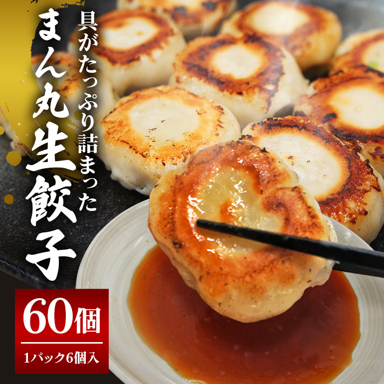 まん丸生餃子冷凍30g×60個入り(1pac 6個入り)餃子 生餃子 国産豚肉 焼餃子 ぎょうざ ギョウザ ギョーザ 冷凍餃子 冷凍生餃子 小分け お取り寄せ 惣菜 中華惣菜 点心 中華 惣菜 中華料理 飲茶