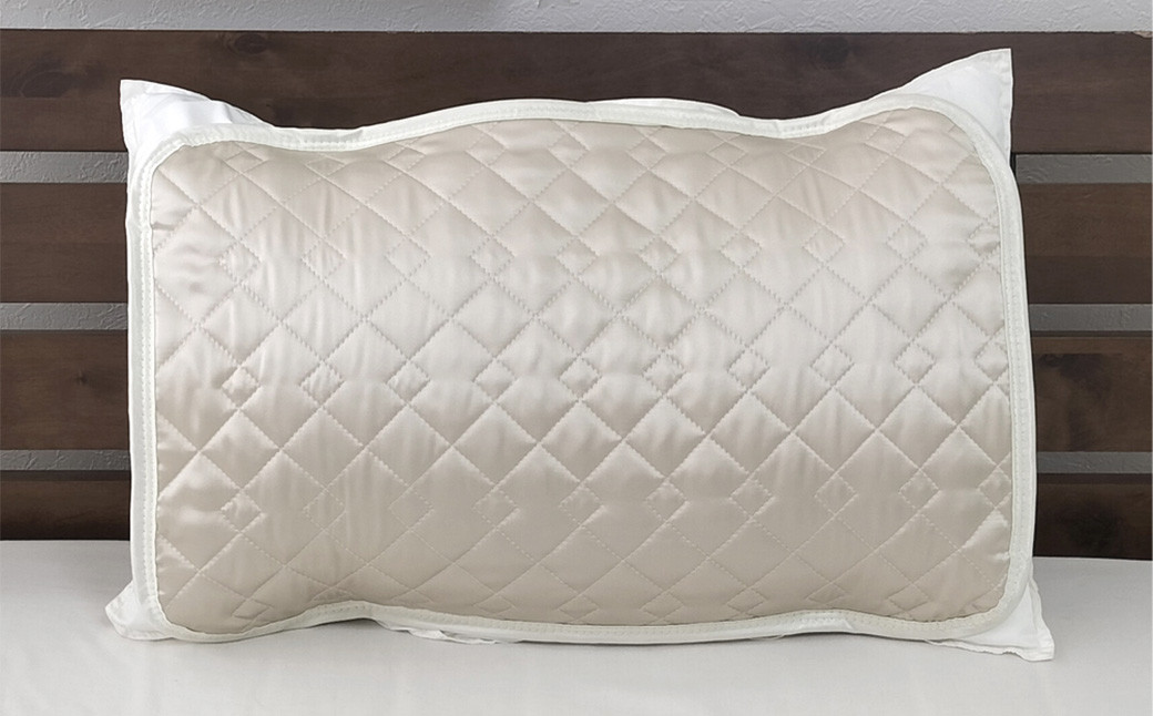 【アイボリー】シルクサテン100% まくらパッドS【35×50cm】 枕パッド まくらパッド まくらカバー大阪府阪南市10000雑貨・日用品寝具・タオル
