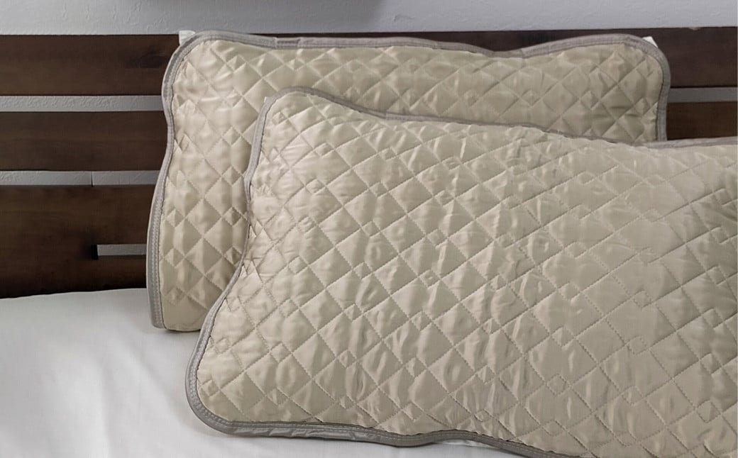 【ベージュ】シルクサテン100% まくらパッドM【43×63cm】2枚組 枕パッド まくらパッド まくらカバー大阪府阪南市28000雑貨・日用品寝具・タオル