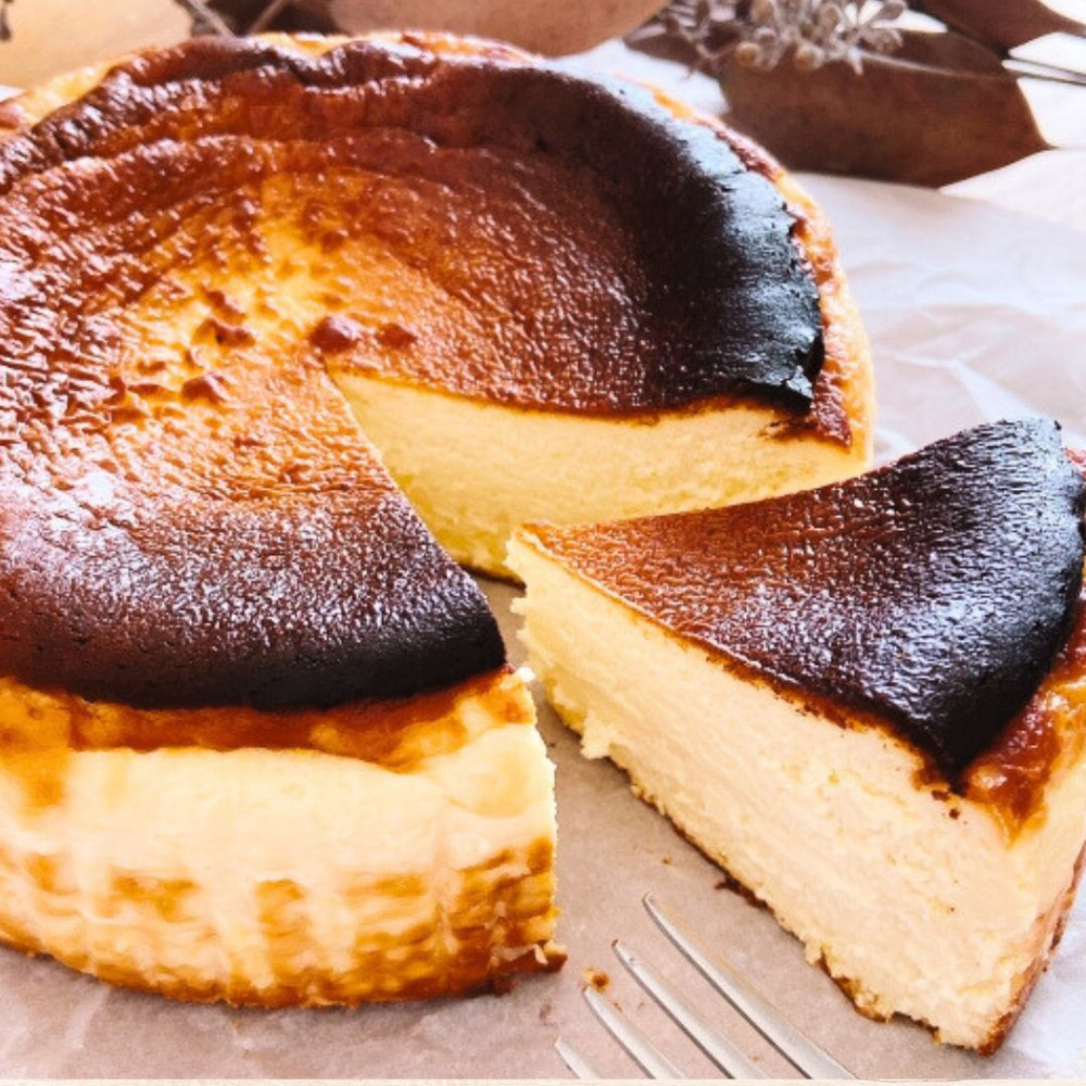 厳選素材 濃厚 大町 バスクチーズケーキ 4号サイズ長野県大町市12000菓子・スイーツケーキ・カステラ