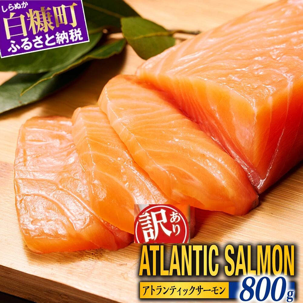 訳あり アトランティックサーモン 800g ふるさと納税 魚_T010-1420北海道白糠町10000魚介・海産物鮮魚