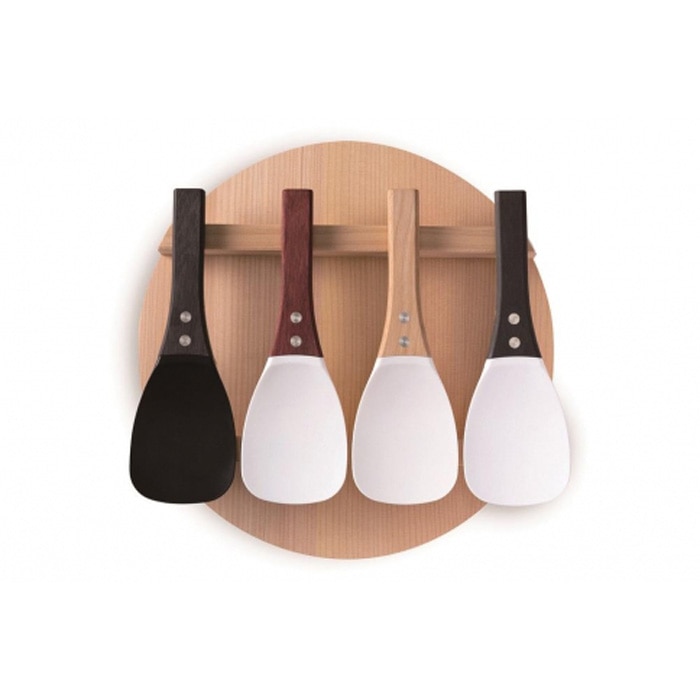 satiしゃもじ 宴 white × black新潟県46000雑貨・日用品調理器具