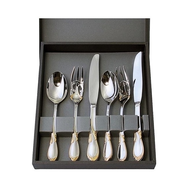 YAMAZAKIカトラリー カシェG/A 6pcsペアディナーセット新潟県68000雑貨・日用品食器・グラス