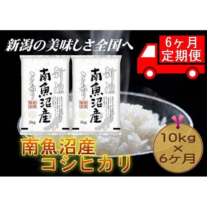 【6ヶ月連続お届け】南魚沼産コシヒカリ 5kg×2 新潟県 南魚沼 南魚沼産 こしひかり 米 お米新潟県232000米・パン白米