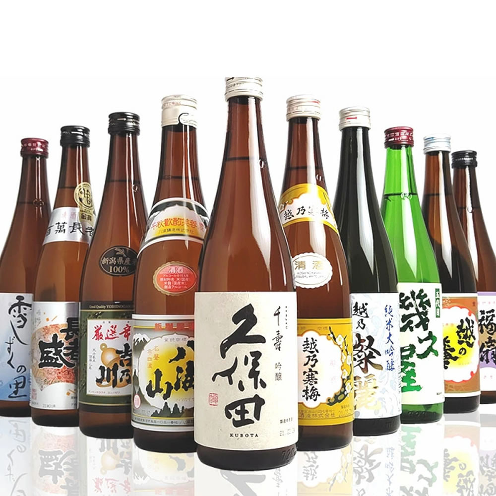 新潟有名酒と純米大吟醸入り!10種類飲み比べ720ml×10本新潟県37000酒・アルコール日本酒