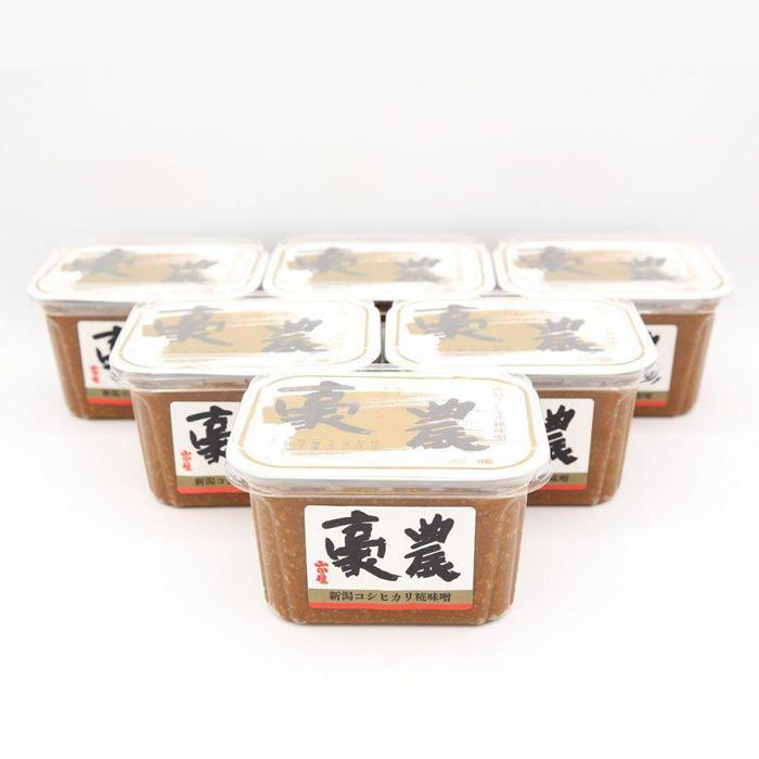 新潟コシヒカリ糀みそ「豪農」400g×6 新潟県 調味料 味噌 みそ 糀 発酵新潟県21000調味料・油味噌