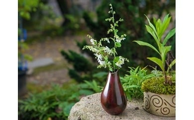 斑紫銅花器 しずく新潟県柏崎市44000衣類・装飾品・工芸品その他 装飾品・工芸品