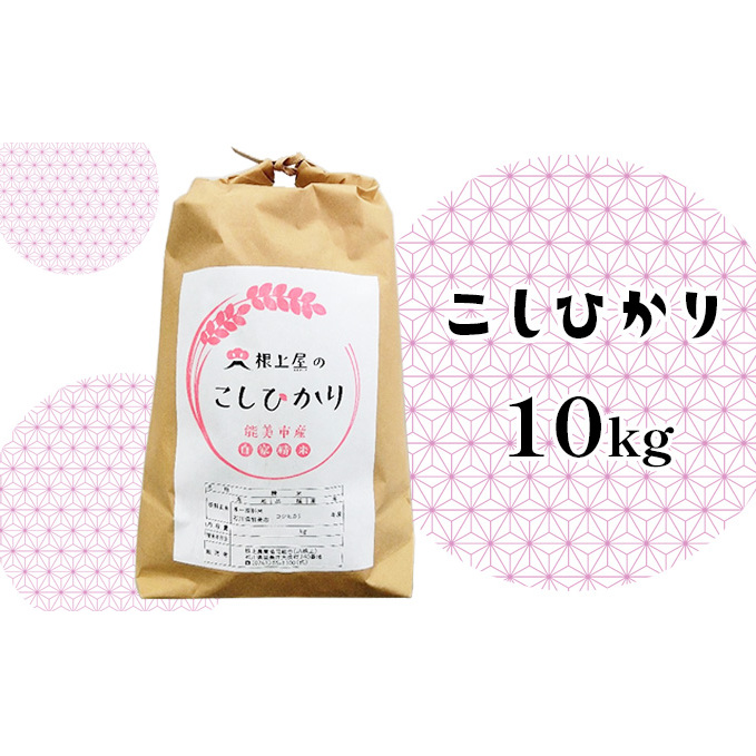 根上屋のこしひかり 10kg お米 コシヒカリ 米 石川県能美市19000米・パン白米