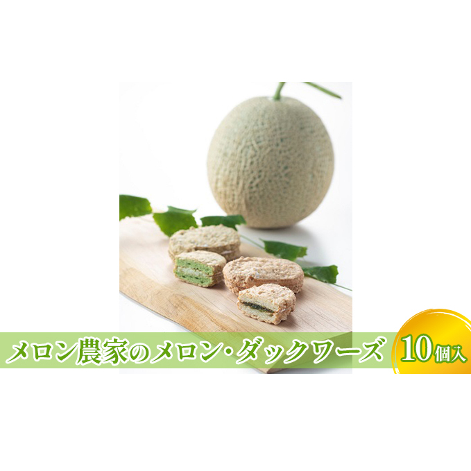メロン農家のメロン・ダックワーズ10個入 お菓子 焼菓子 スイーツ 石川県能美市12000菓子・スイーツ焼き菓子